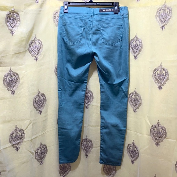 CULTURE CALL TEAL JEANS SZ 31/WAIST - Picture 2 of 9